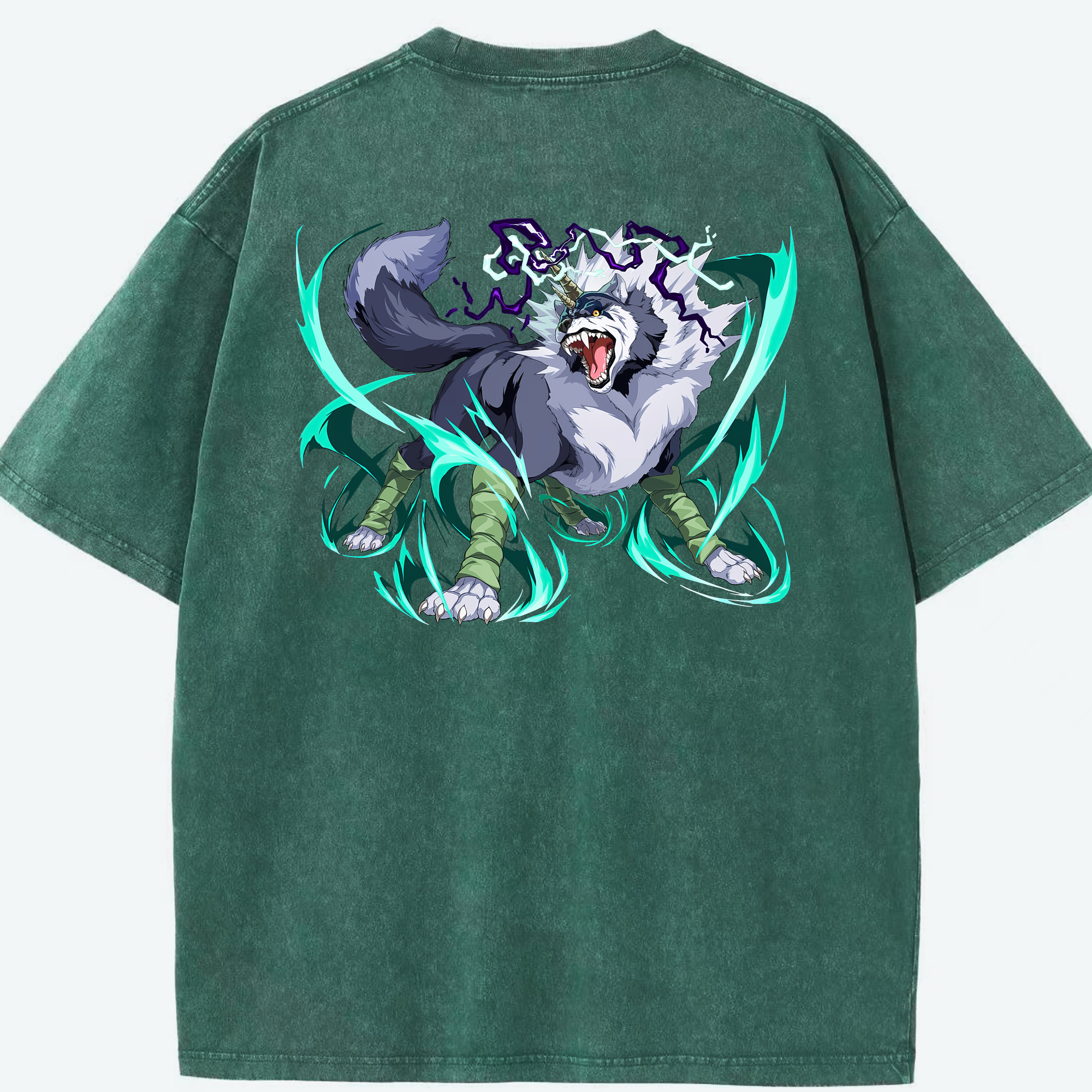 （画像用） 転スラ Regarding Reincarnated to Slime 綿100% ヴィンテージ風 半袖Tシャツ（背面プリント）